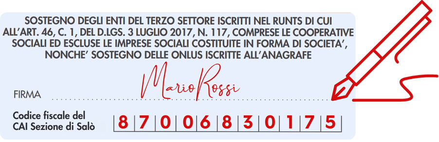 Modulo 5x1000 CAI Salò